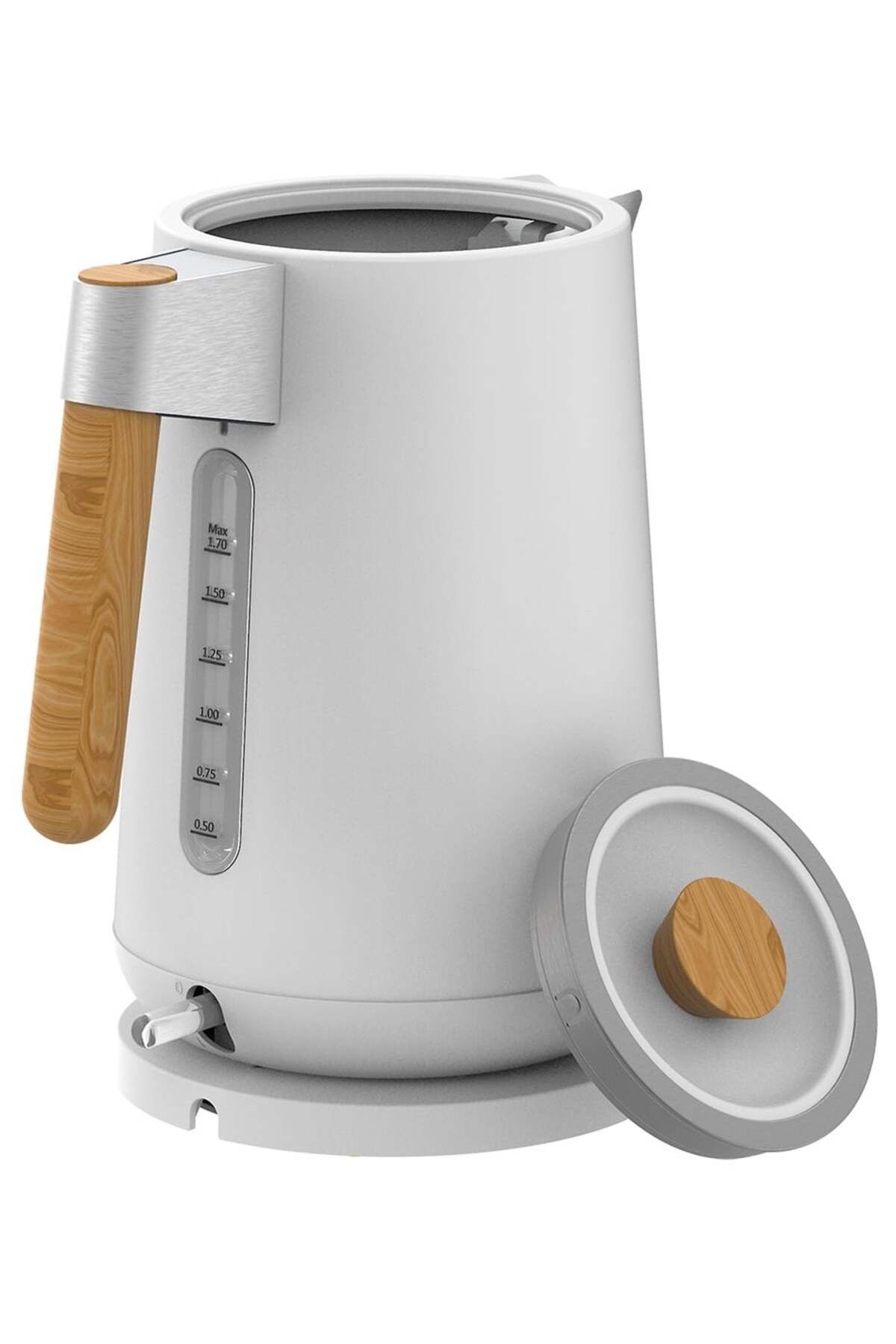 ECG-Fierbător electric ECG RK 1768 Strix Timber White, 1,7 litri, 2200 W, pereți dubli 5