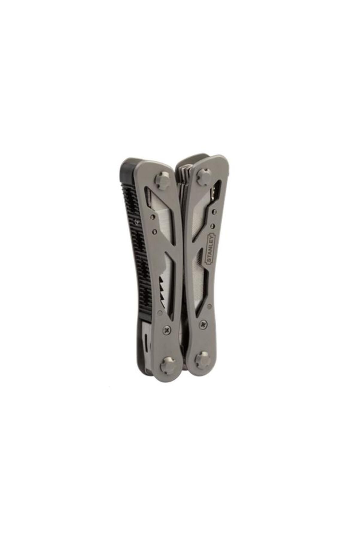 Generic-Stanley 12-in-1 Multi-Tool with Pouch Grey and Black 84-519K 3
