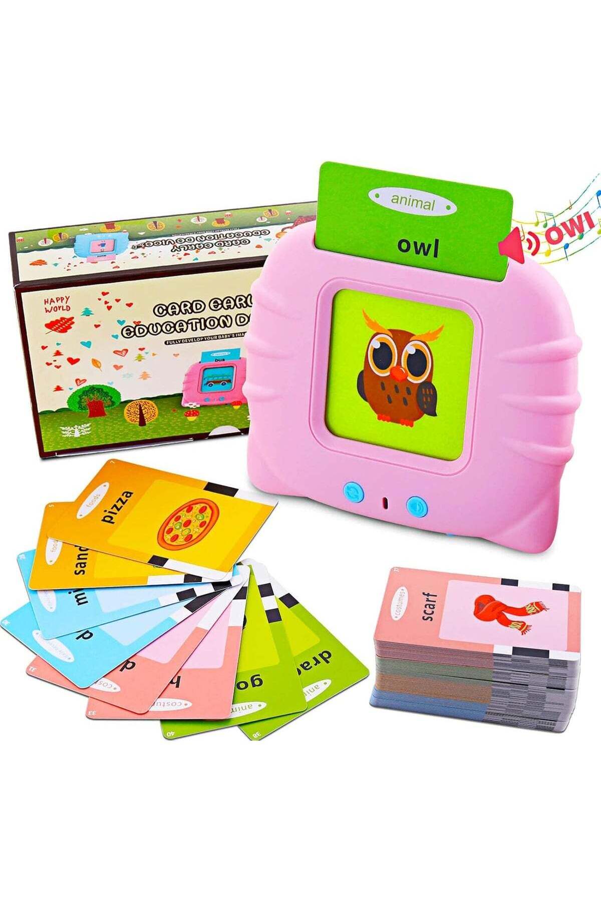 کارت‌های فلش آموزشی صحبت‌کننده برای اسباب‌بازی‌های آموزشی کودکان ۱ تا ۶ ساله