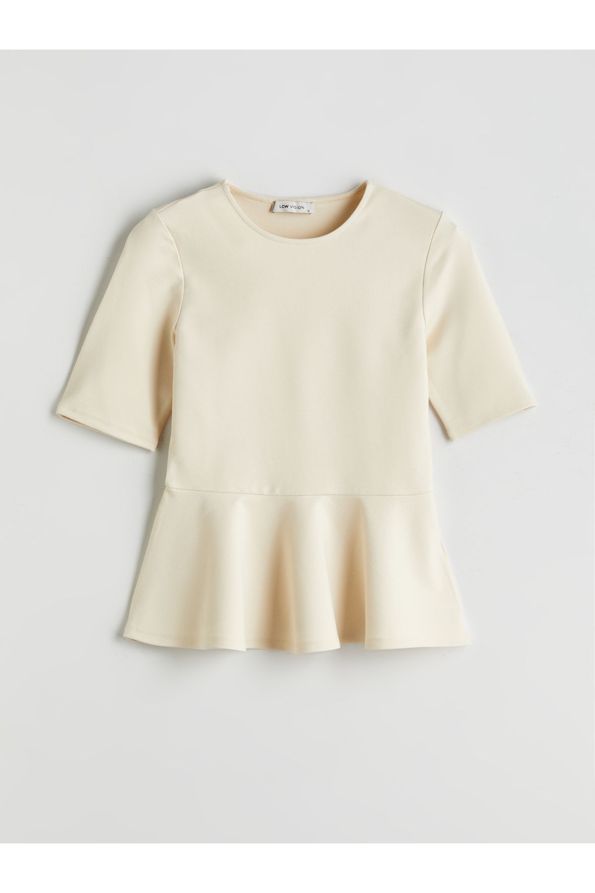 LC Waikiki Bisiklet Yaka Peplum Bluz