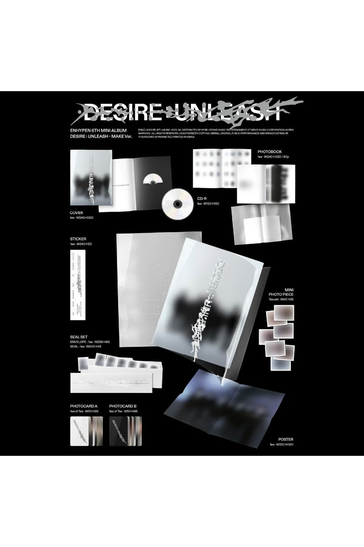 Kpop Dünyasi ENHYPEN – DESIRE : UNLEASH MAKE Ver. - Fiyatı, Yorumları