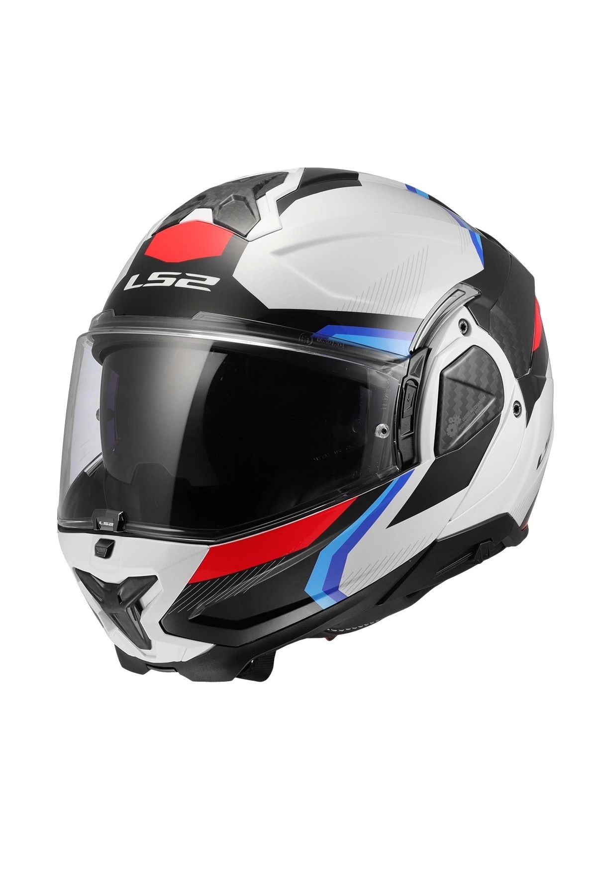 LS2 Advant 2 Trıple Beyaz-mavi-kırmızı-siyah Kask