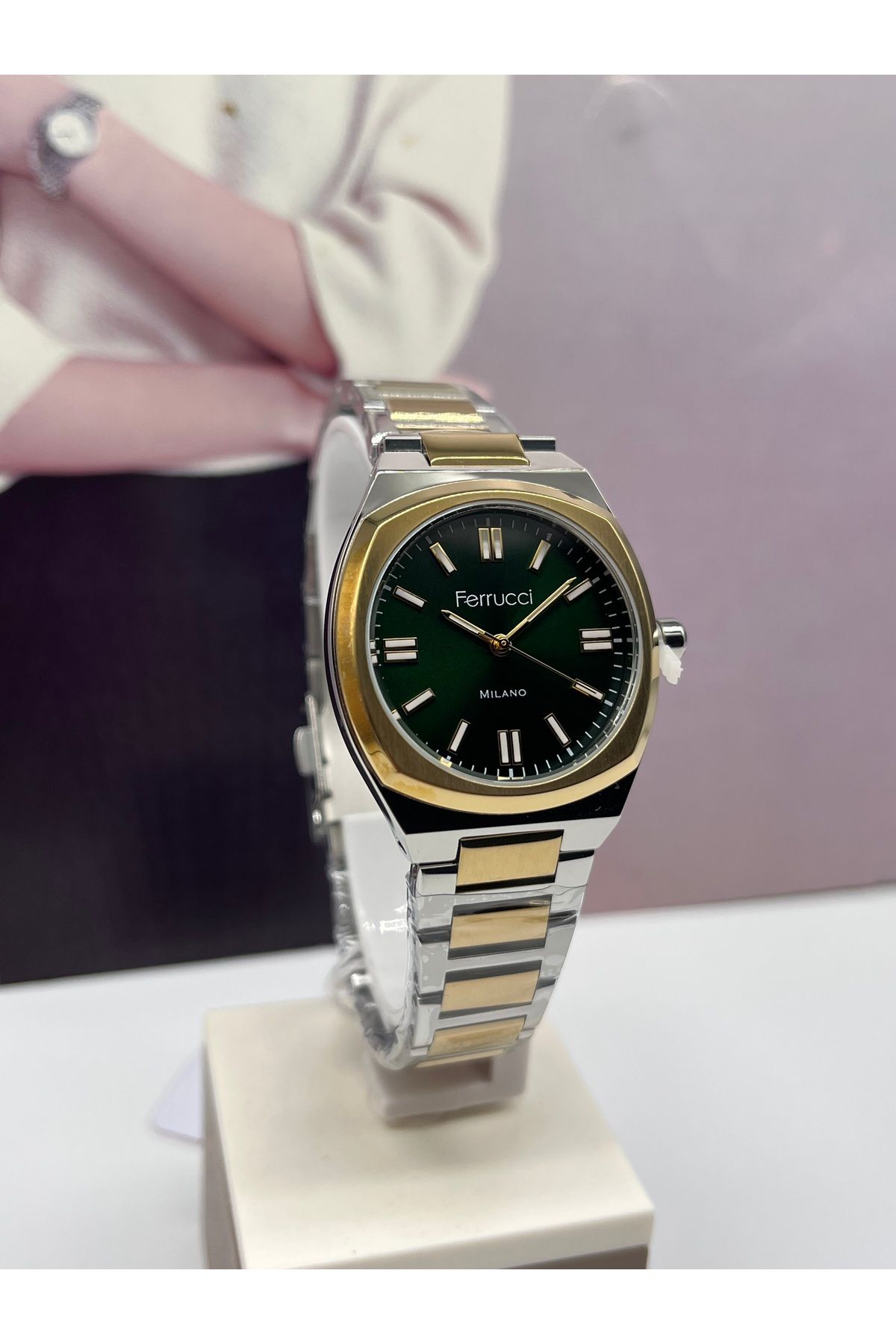 Ferrucci GOLD SPOR KADIN KOL SAATİ SU GEÇİRMEZ 2 YIL GARANTİLİ FC03398M