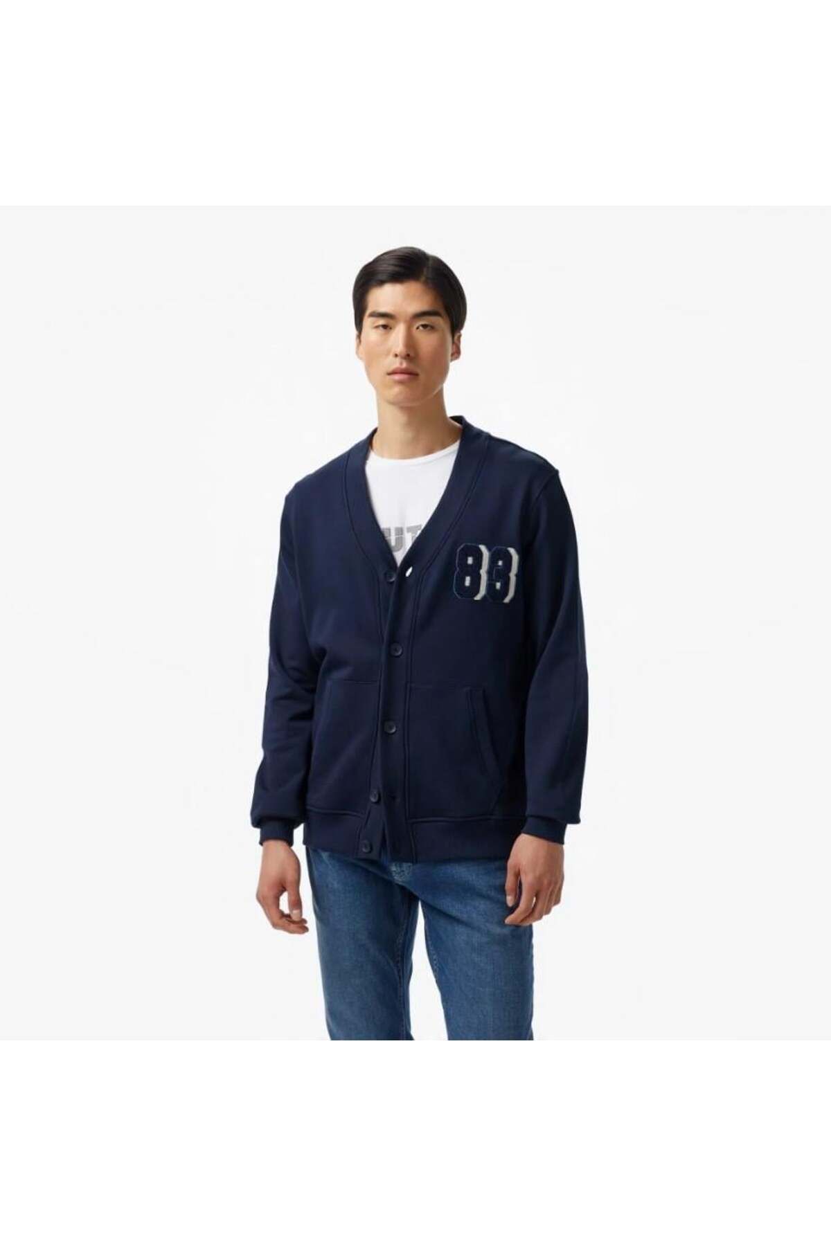Nautica Erkek Lacivert Regular Fit V Yaka Sweatshirt