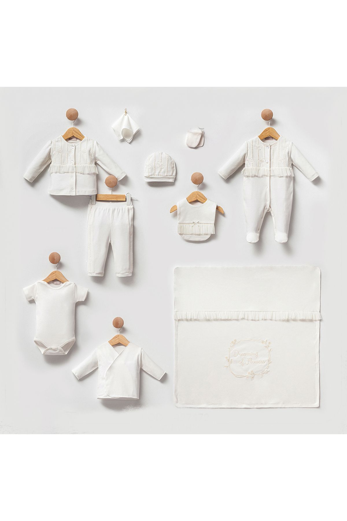 Modonoff KIZ 0-3 AY DREAMING OF FLOWERS 10'LU SET