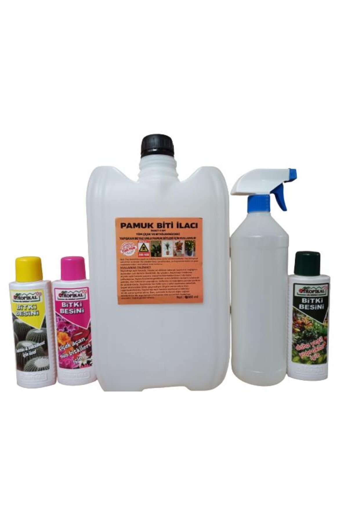 önder botanik ÇİÇEK VE BİTKİLER İÇİN UNLU PAMUK BİTİ ILACI 10 LT+ 3 ADET BİTKİ BESİNİ HEDİYELİ