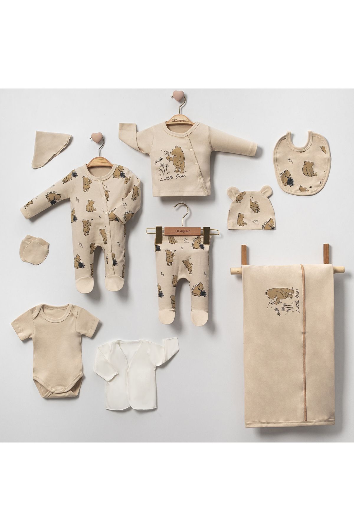 Modonoff ERKEK 0-3 AY LITTLE BEAR 10'LU SET