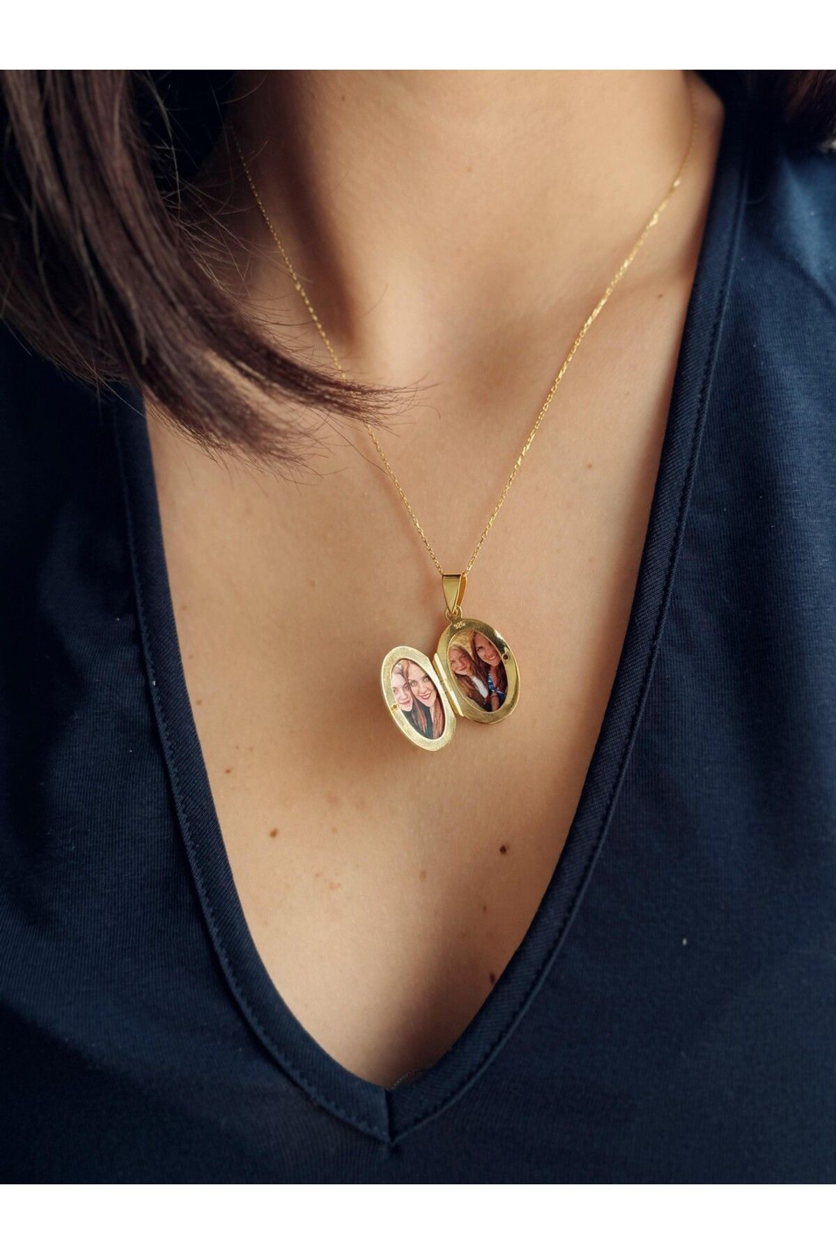 EskiJewelry 925 Ayar Gümüş Kapaklı Anı Kolye