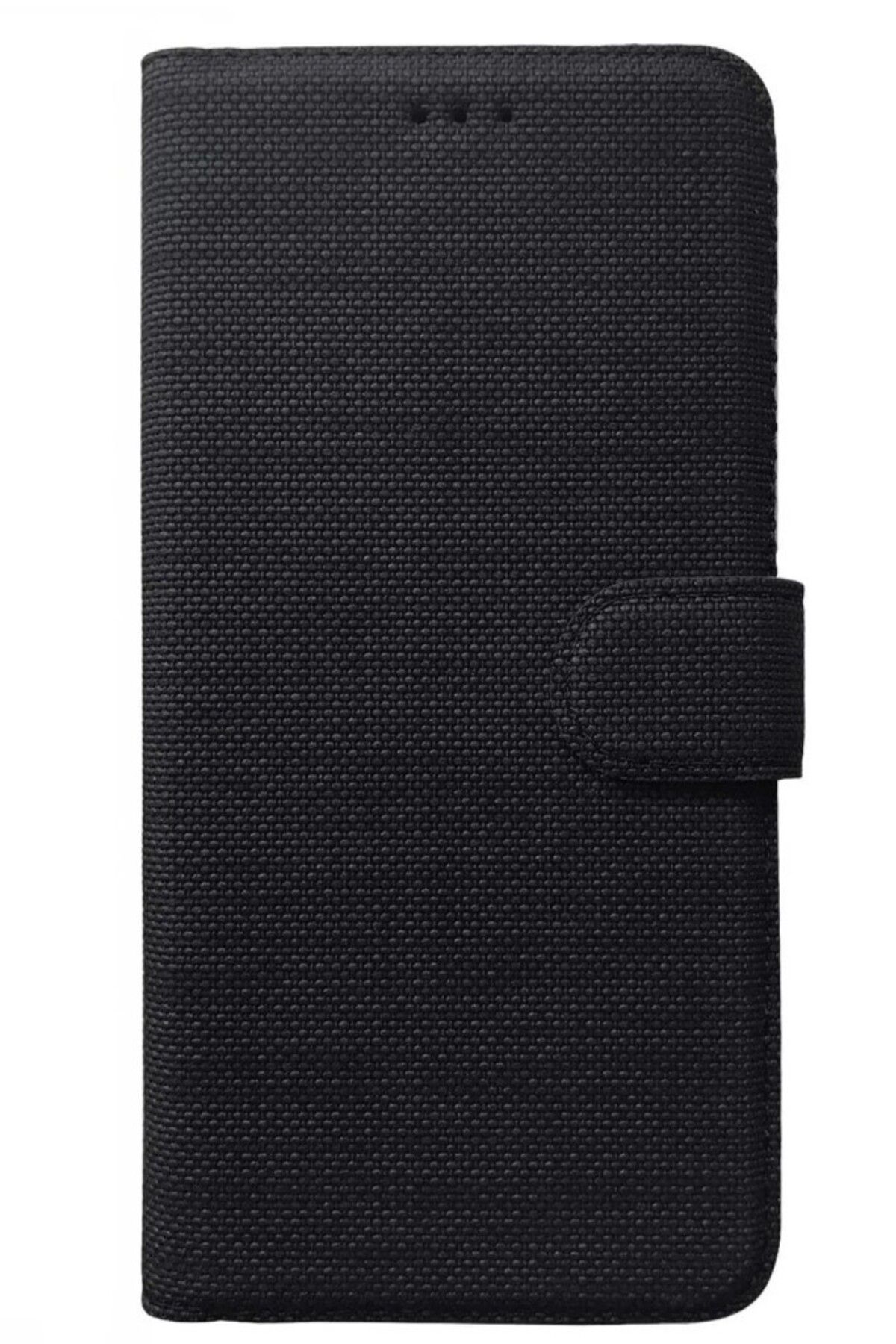TezMax Samsung Galaxy A01 SM-A015F Uyumlu Kart ve Para Bölmeli Standlı Cüzdanlı Kılıf - Siyah