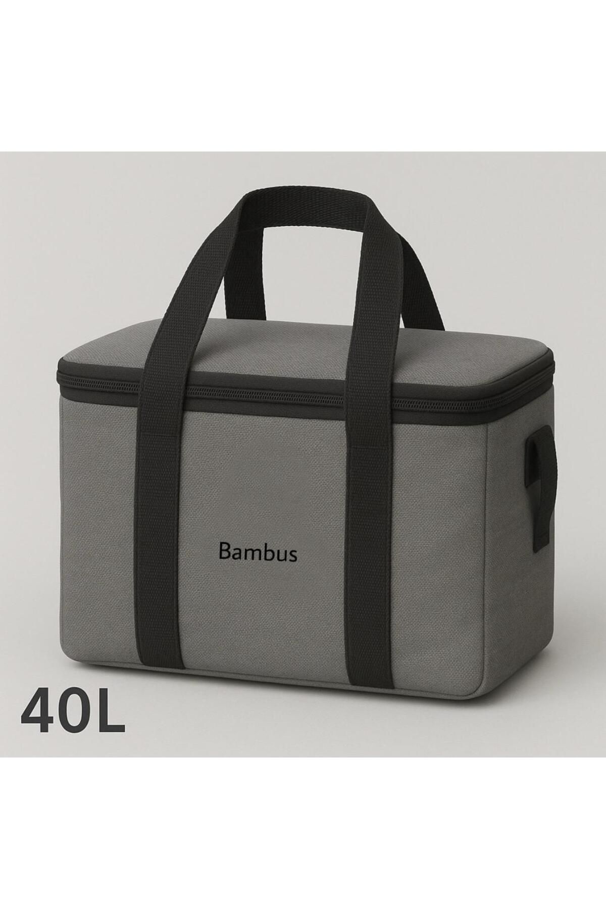 Bambus Termal Çanta 40 Litre Termos El Çantası Buzluk Çantası