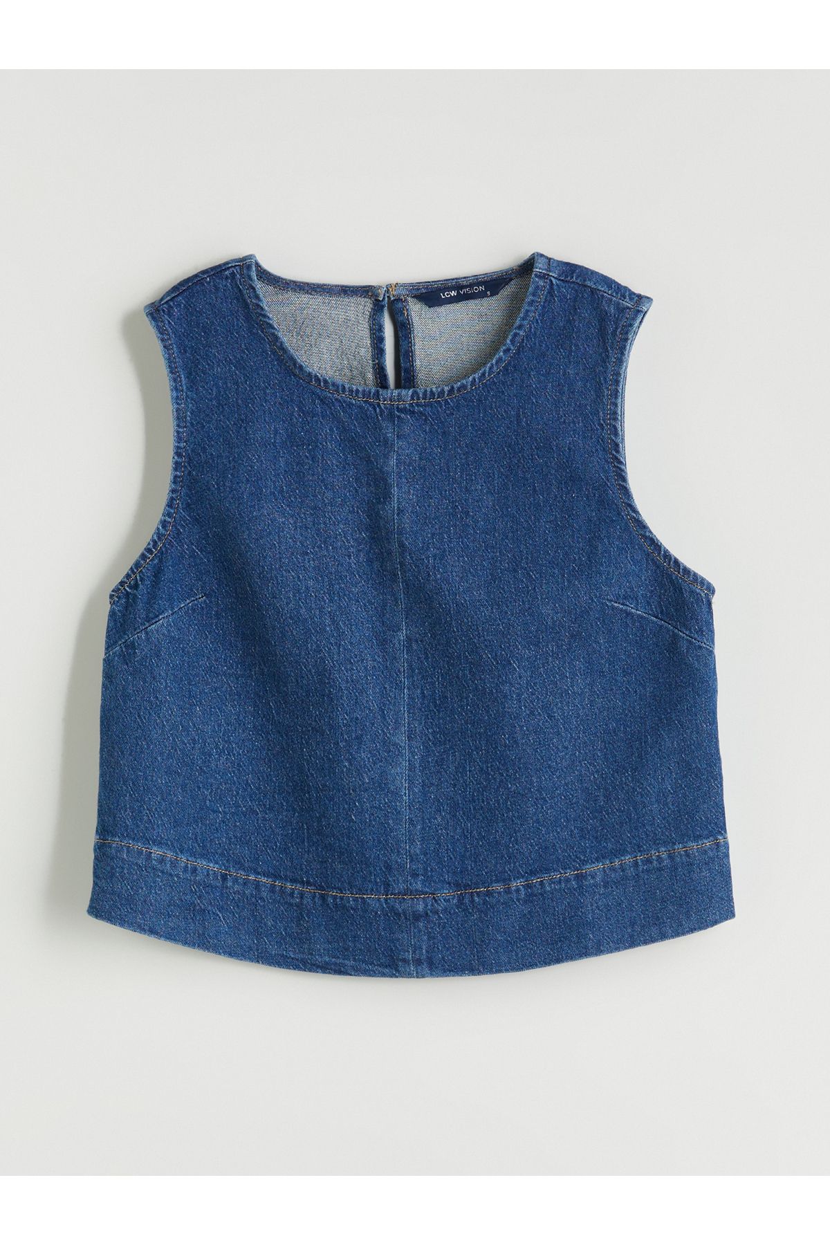 LC Waikiki Bisiklet Yaka Kadın Jean Bluz