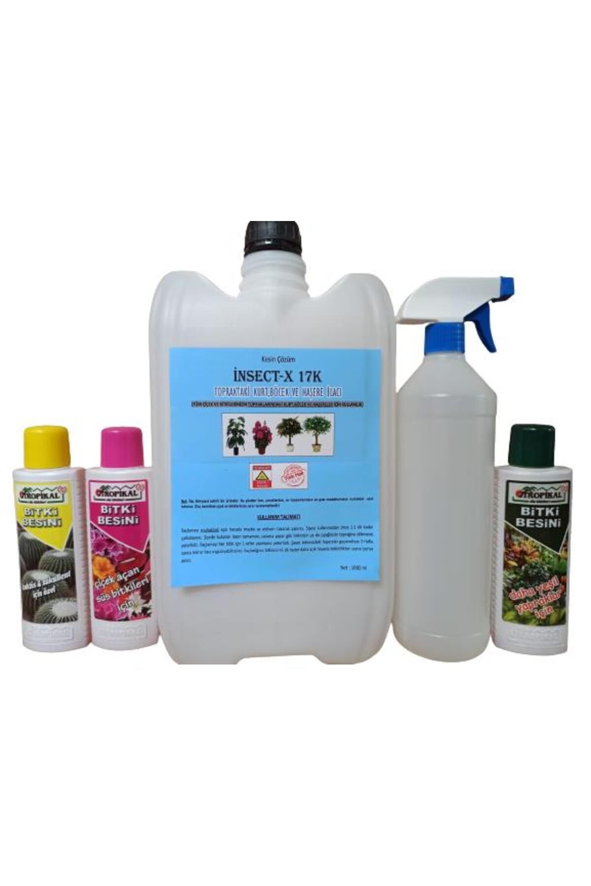 önder botanik ÇİÇEK VE BİTKİLER İÇİN TOPRAK İÇİ HAŞERE ILACI 10 LT+ 3 ADET BİTKİ BESİNİ HEDİYELİ