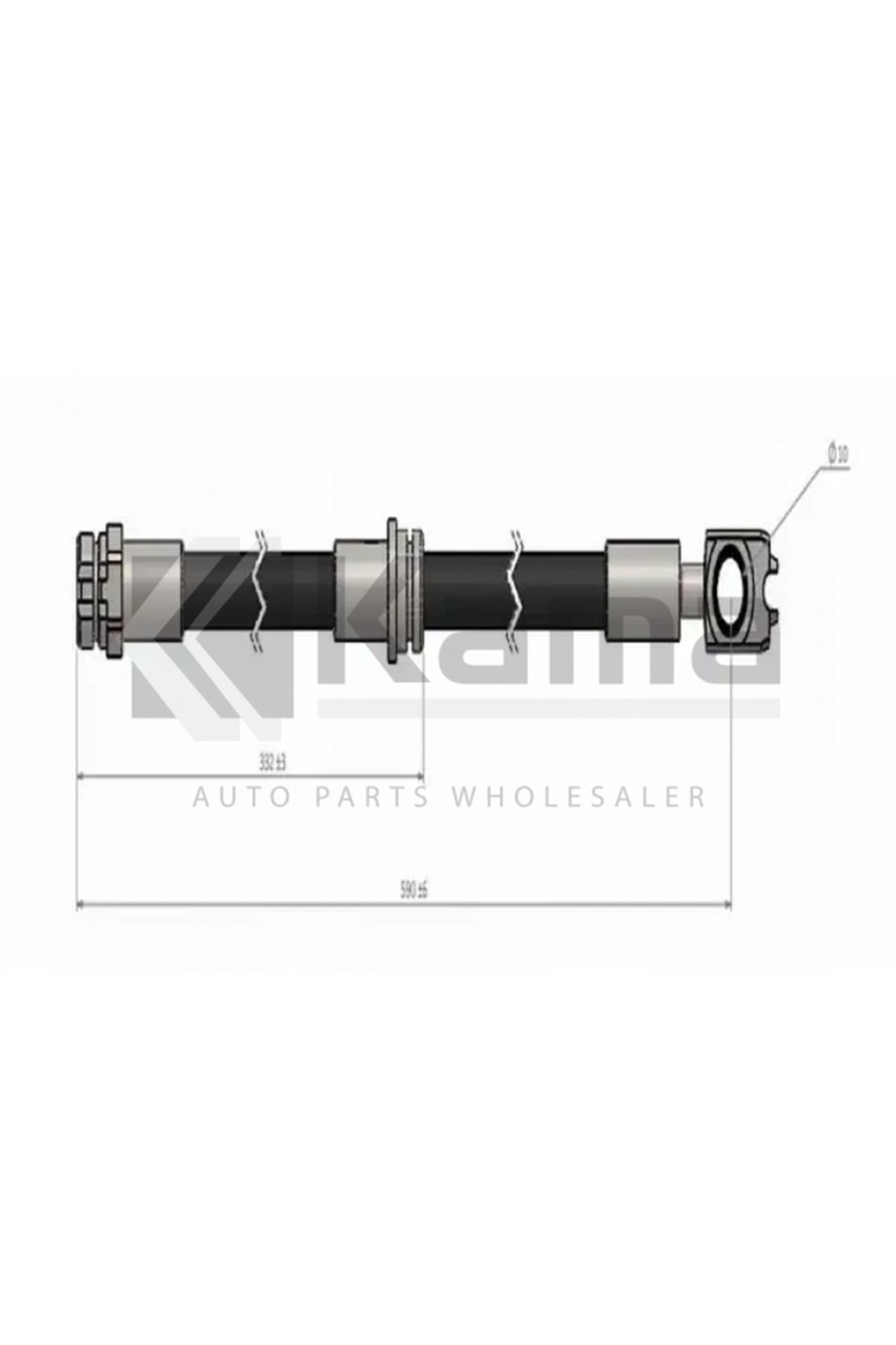 CAVO 5N0611701-5N0611701A FREN HORTUMU ÖN (605mm) VW TIGUAN / AUDI Q3 08-