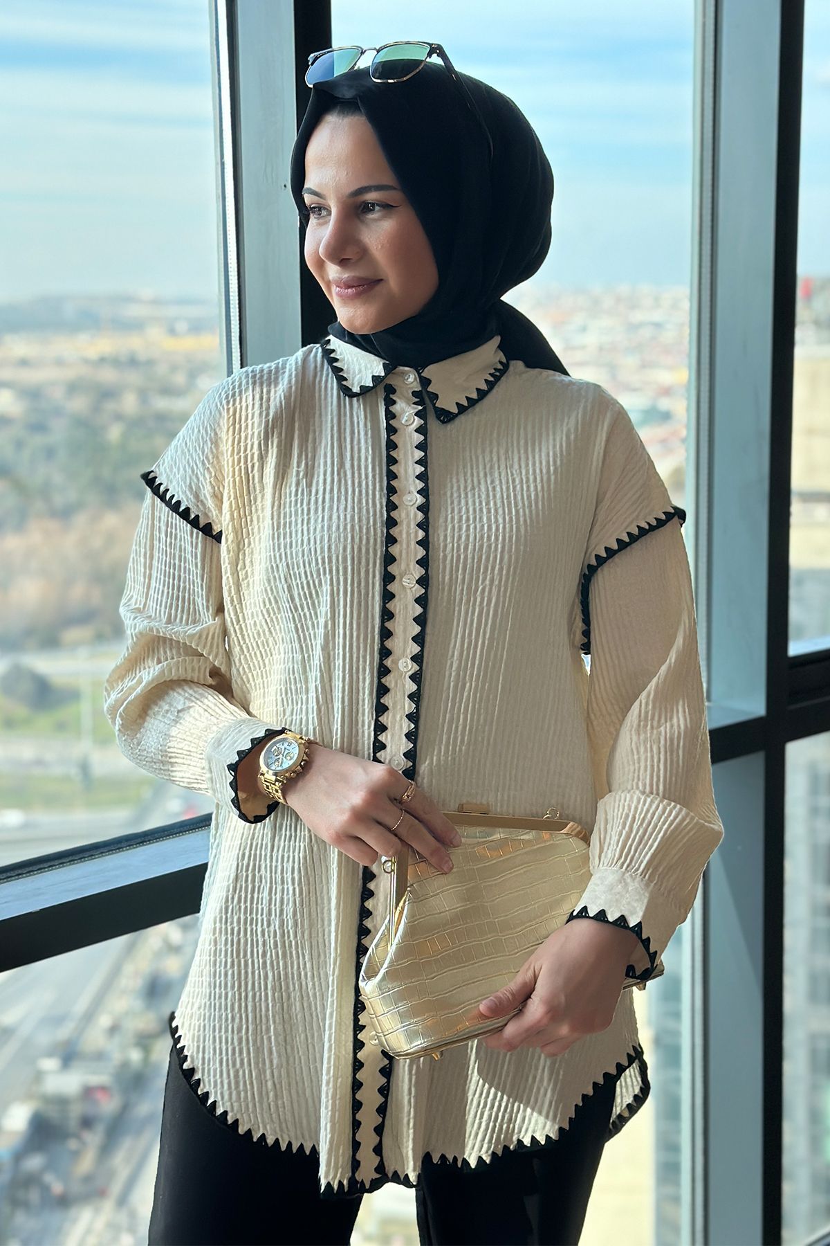 ALLMİRA FASHION Fisto Detaylı Gömlek