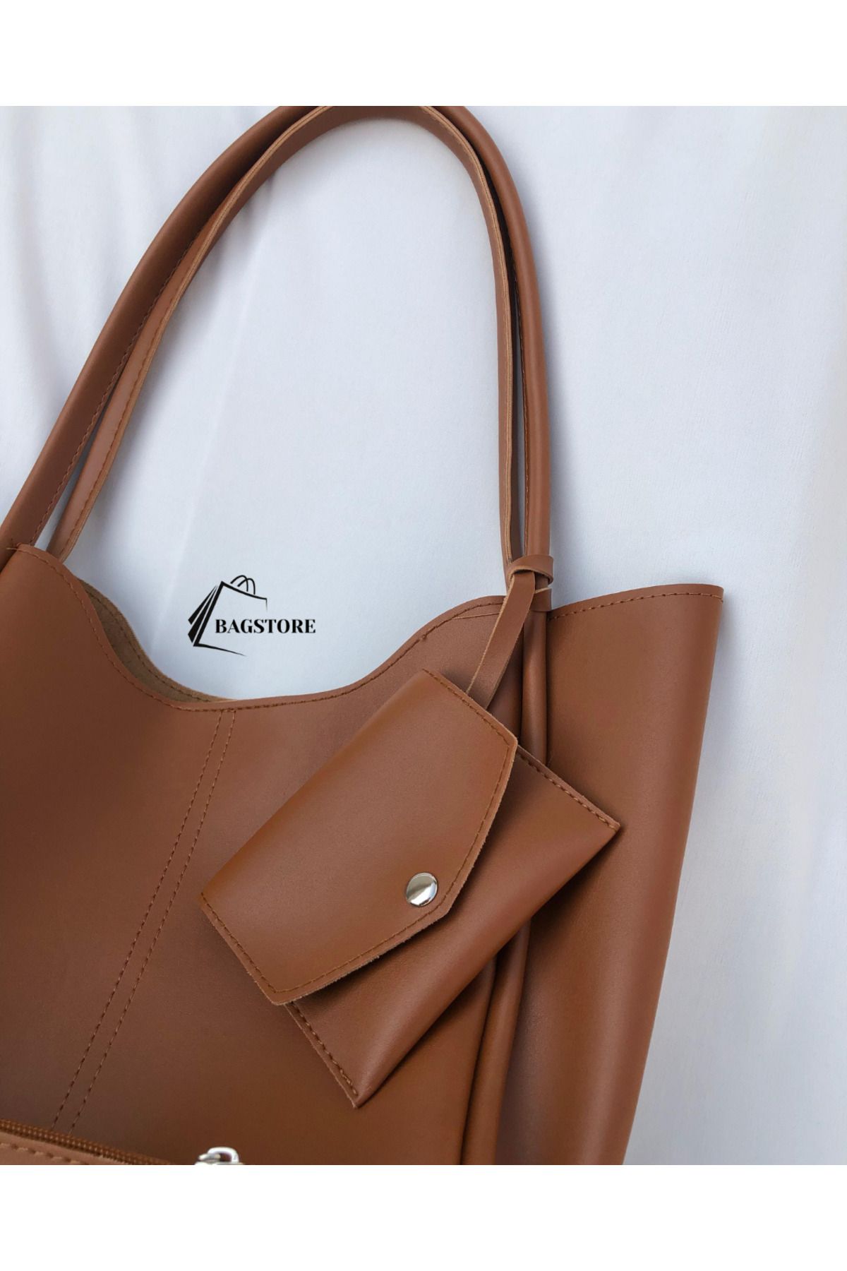 Bag Store Tr Taba Makyaj Çantalı Cüzdanlı El Ve Omuz Çantası