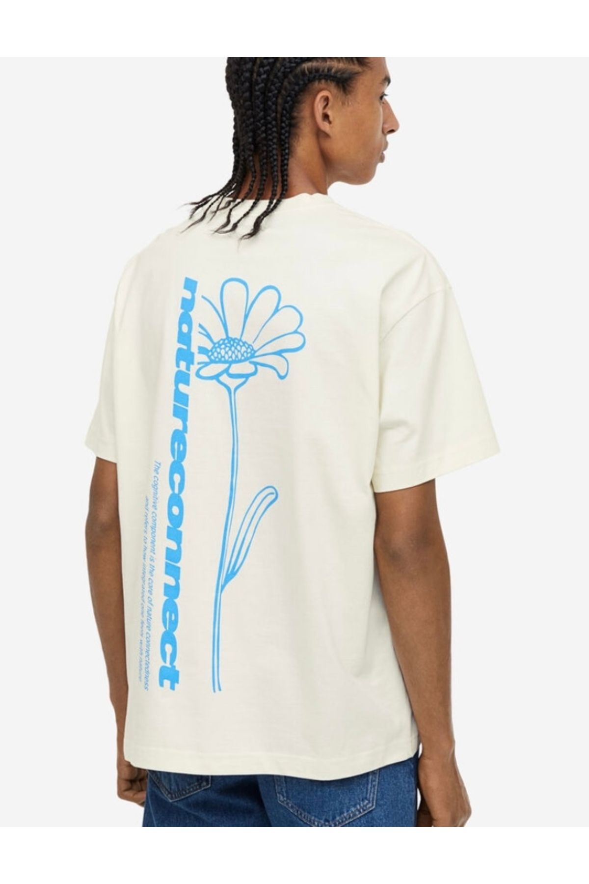 SADE Arkası baskılı %100 pamuk oversize t-shirt
