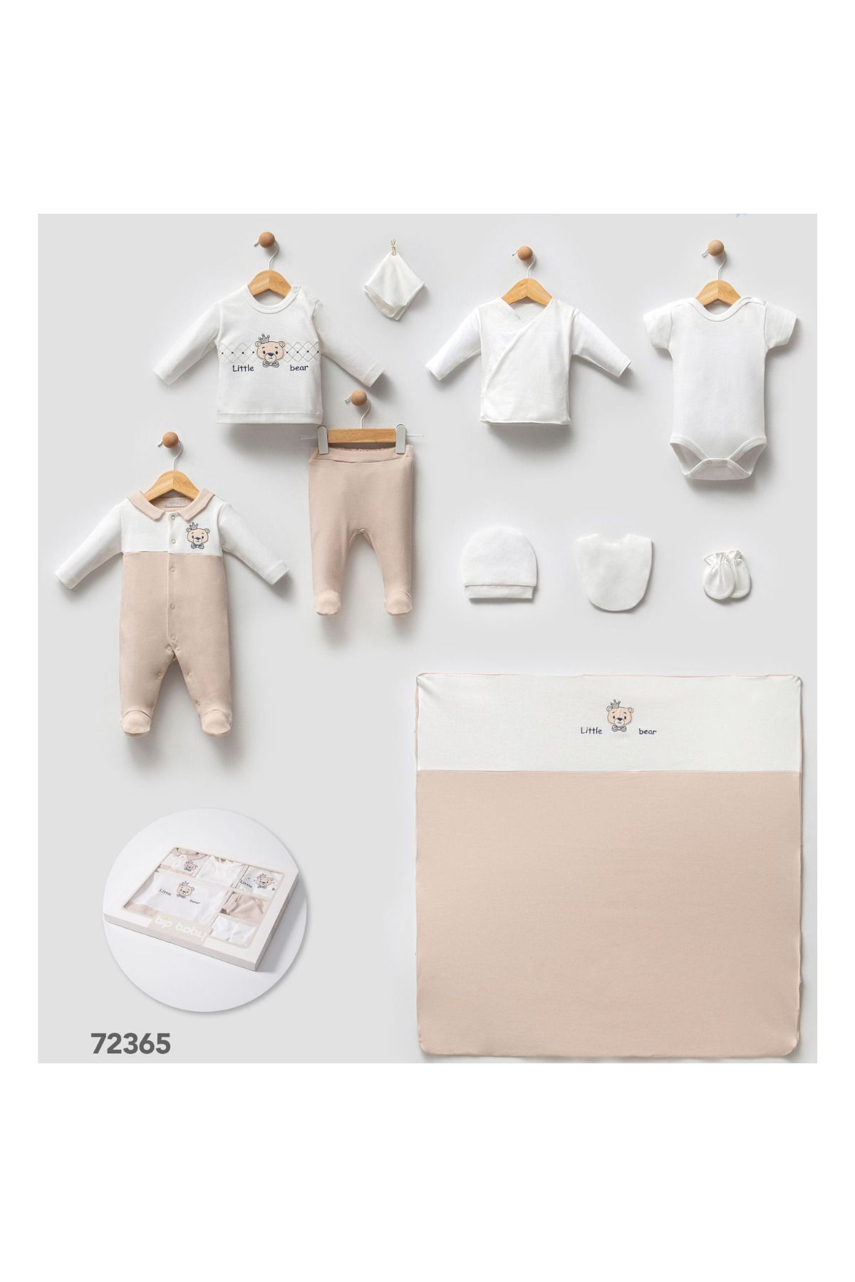 Modonoff ERKEK 0-3 AY LITTLE BEAR 10'LU SET