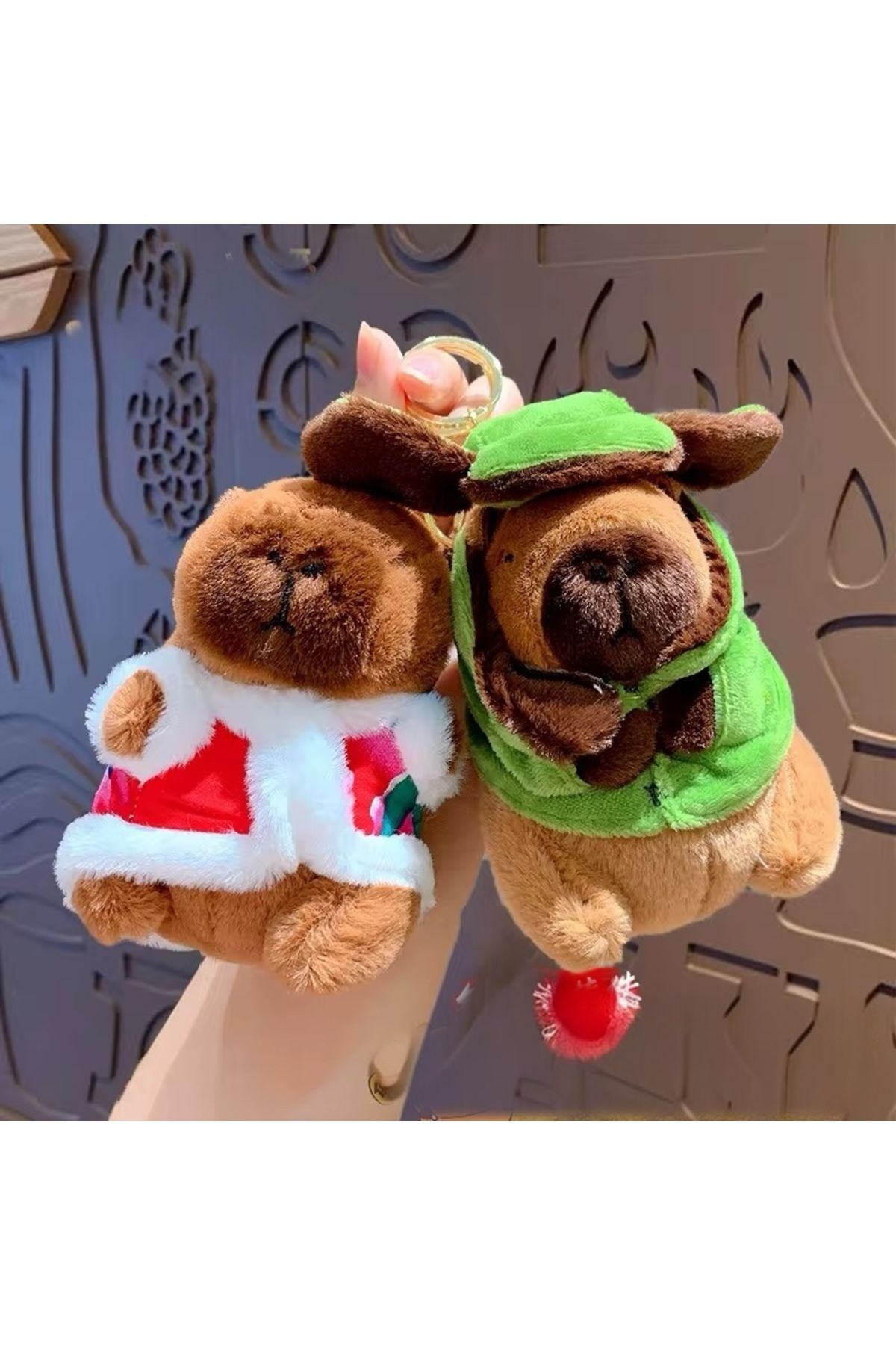 HEY GİDİ GİFT Sevimli Kapibara Peluş / İçi Yumuşak / Peluş Anahtarlık / Capybara Oyuncak / Figür Yüksek Kalite