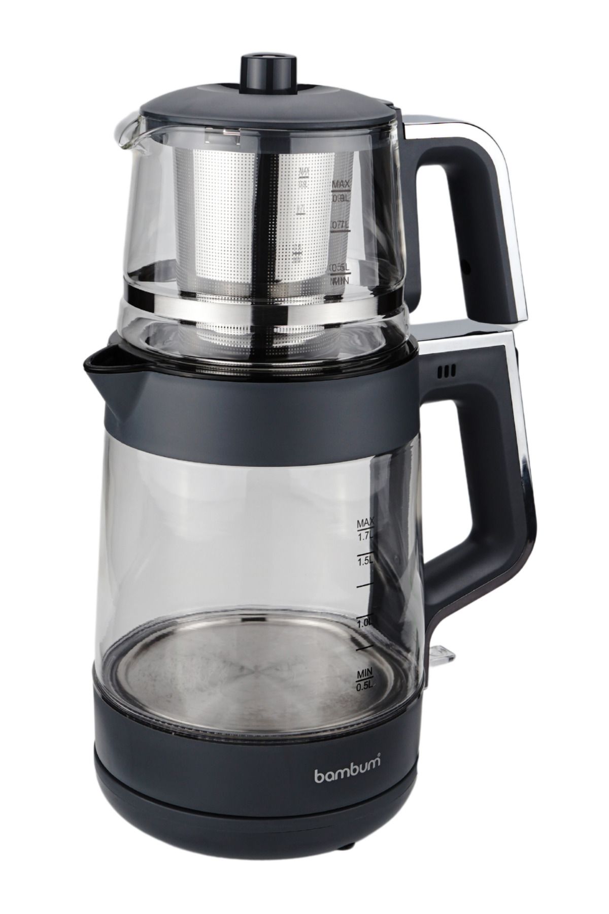 Bambum-Zelda Glass Chamber Tea Machine Gray 2