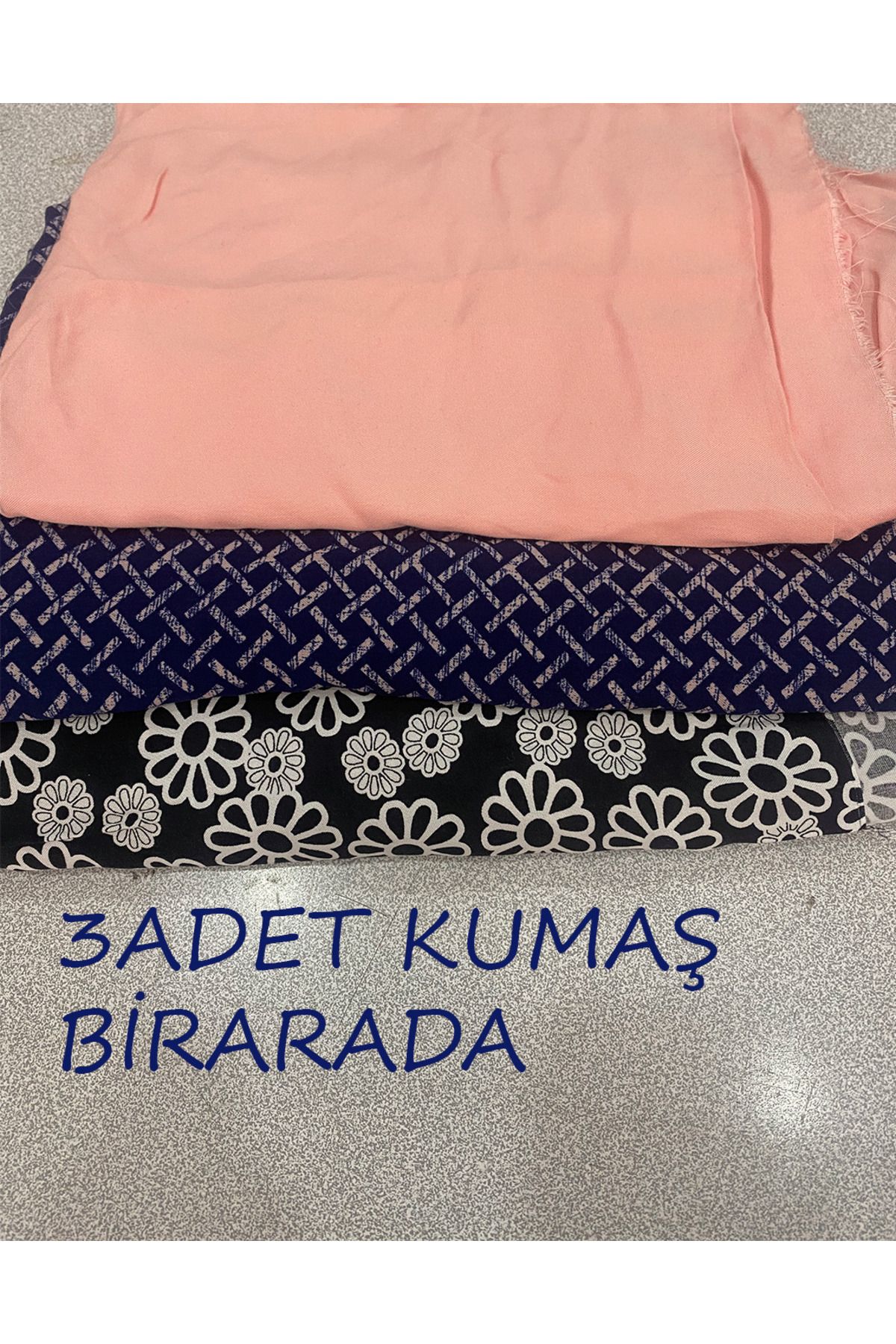 turkanlarhome VİSKON PARÇA KUMAŞLAR 1 METRE (3 RENK BİRARADA SATIŞTA)
