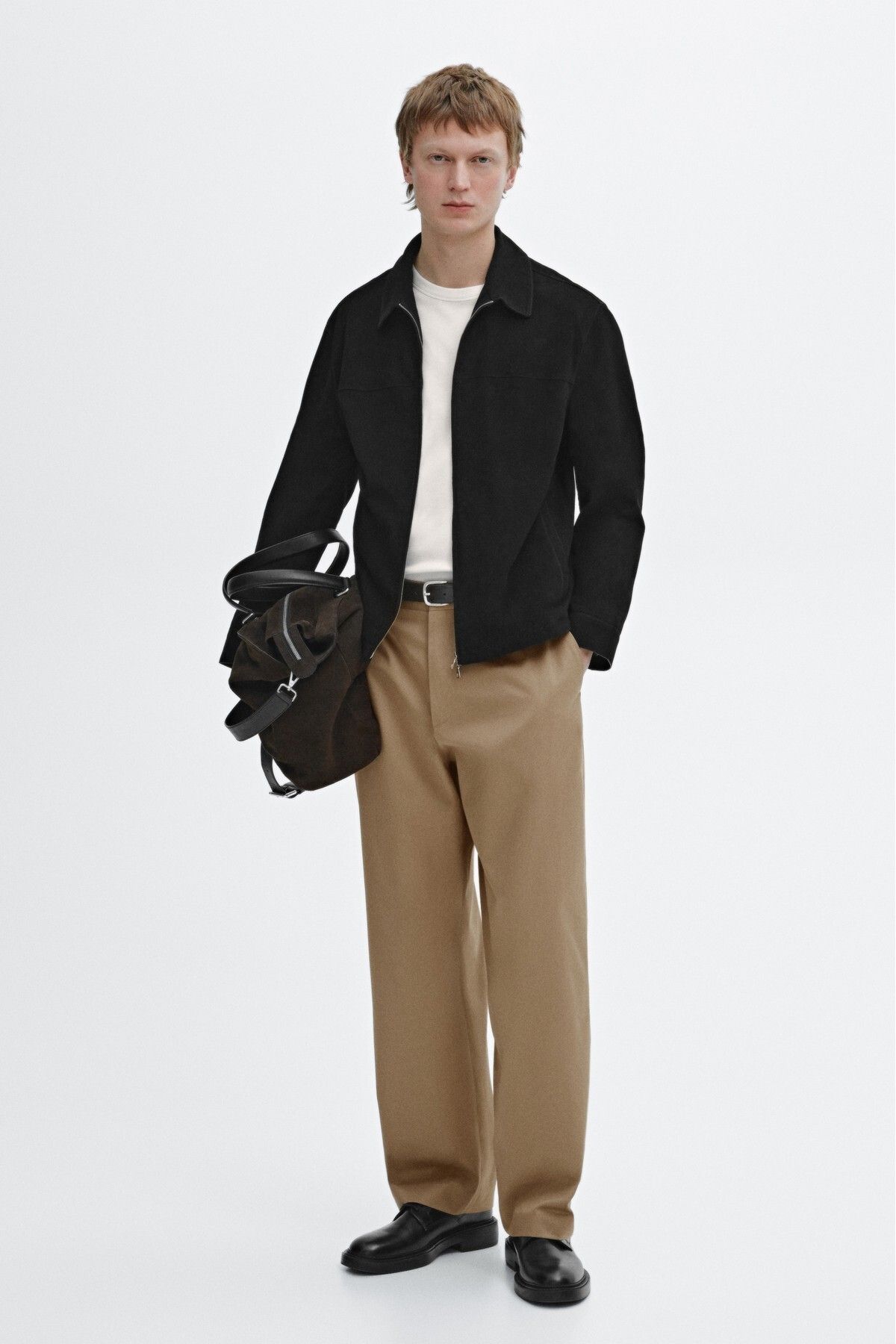 Massimo Dutti %100 pamuklu fitilli rahat kesim pantolon
