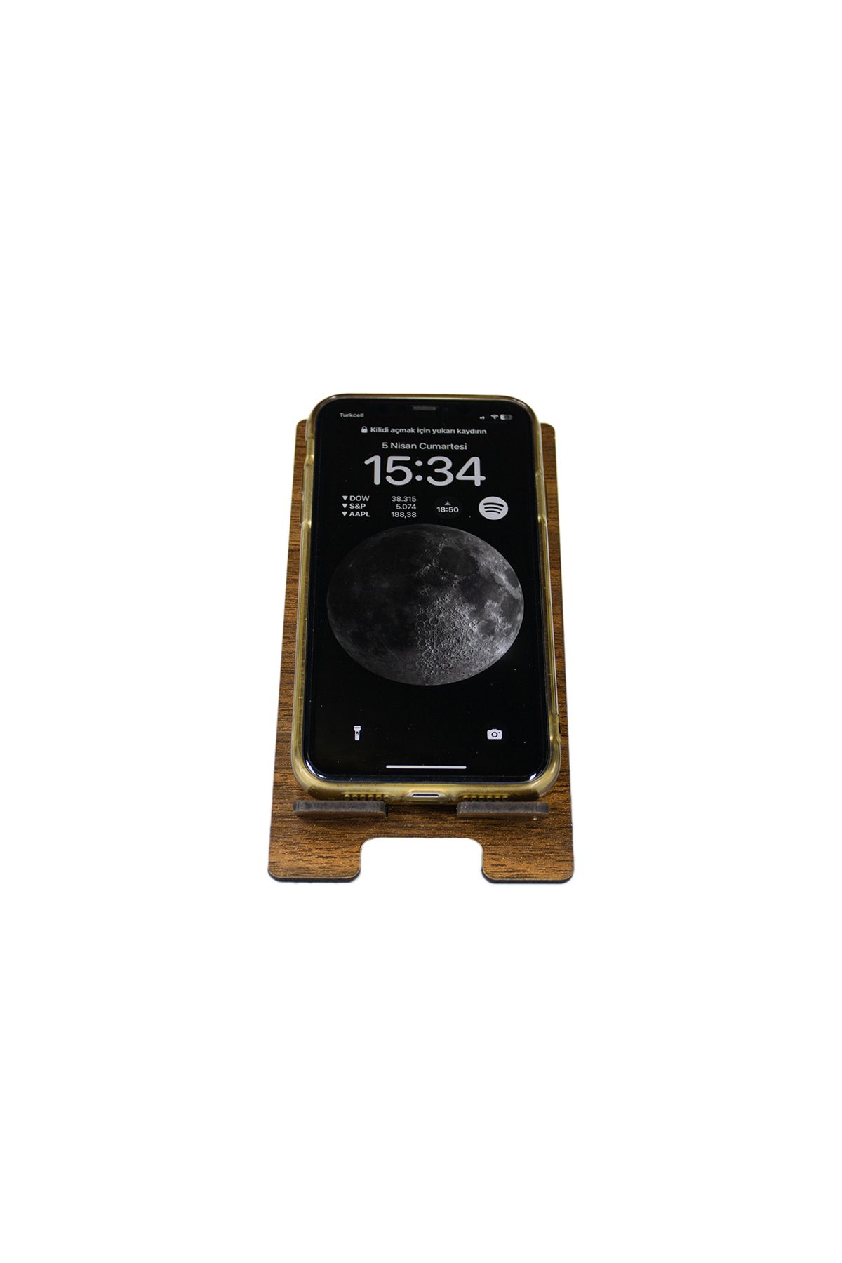 EL YAPIMI Ahşap Telefon Tutacağı