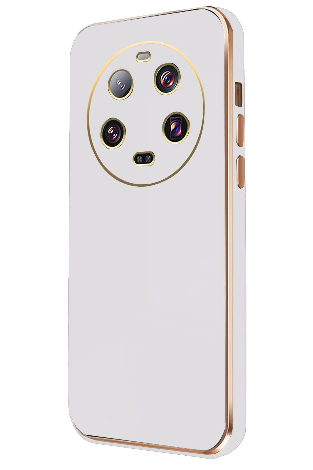 NewFace Xiaomi Mi 14 Ultra Kılıf Volet Silikon - Beyaz YNSMR