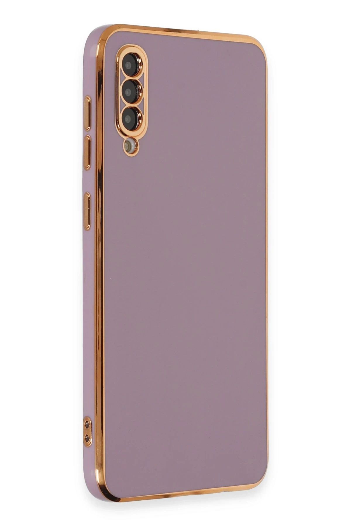 NewFace Samsung Galaxy A50 Kılıf Volet Silikon - Mor DRSTR