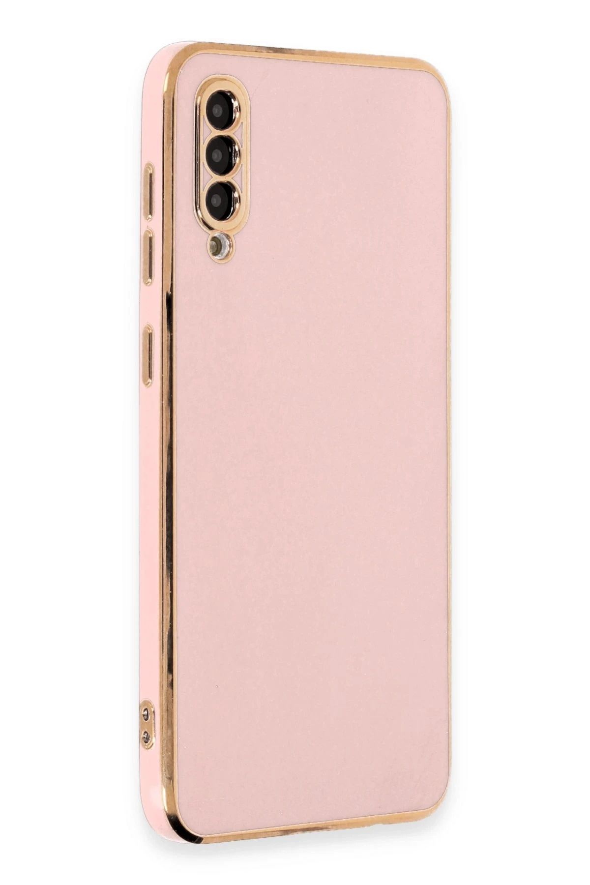 NewFace Samsung Galaxy A50 Kılıf Volet Silikon - Pembe YNSMR