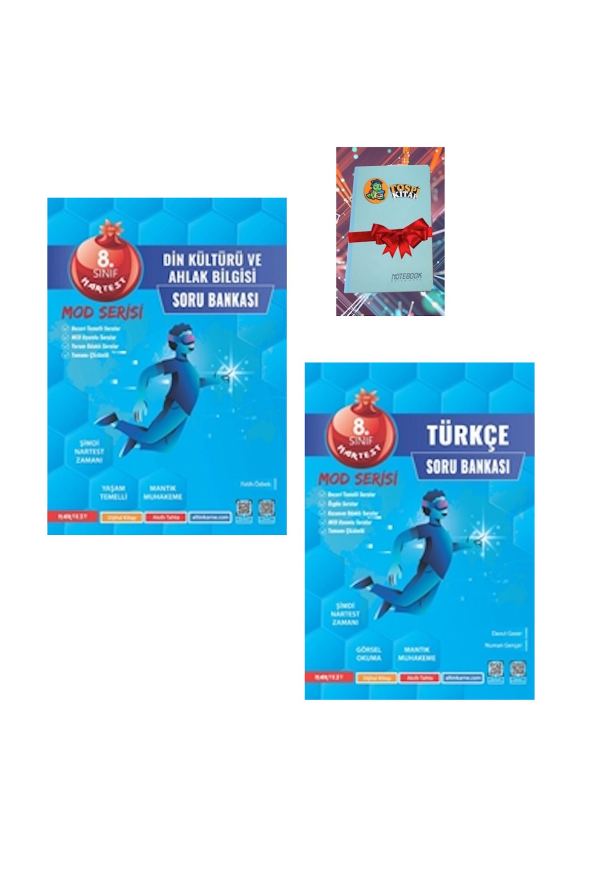 Nartest Yayınları 8. Sınıf Mod DİN KÜLTÜRÜ + TÜRKÇE Soru Bankası ( NOT DEFTERİ HEDİYE)