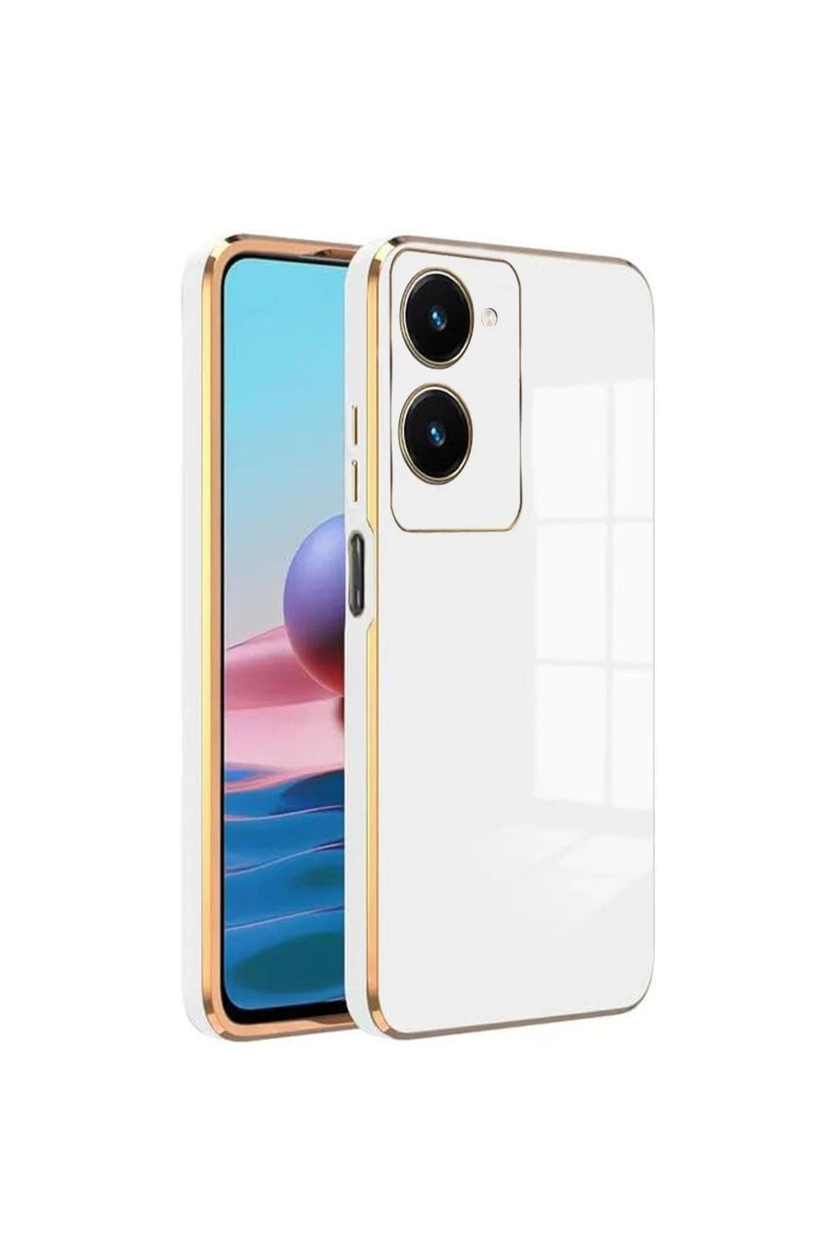 NewFace Vivo Y18 Kılıf Volet Silikon - Beyaz YNSMR
