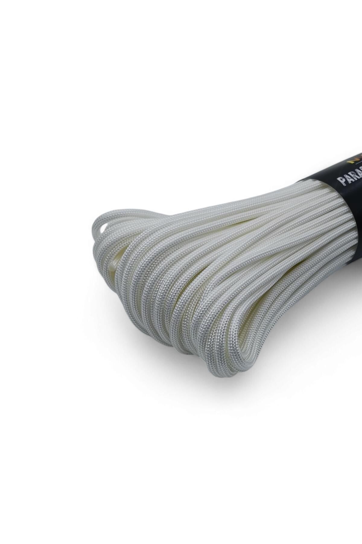 Dlyn Polyester Paracord İp 4 mm Beyaz Renk 30 Metre