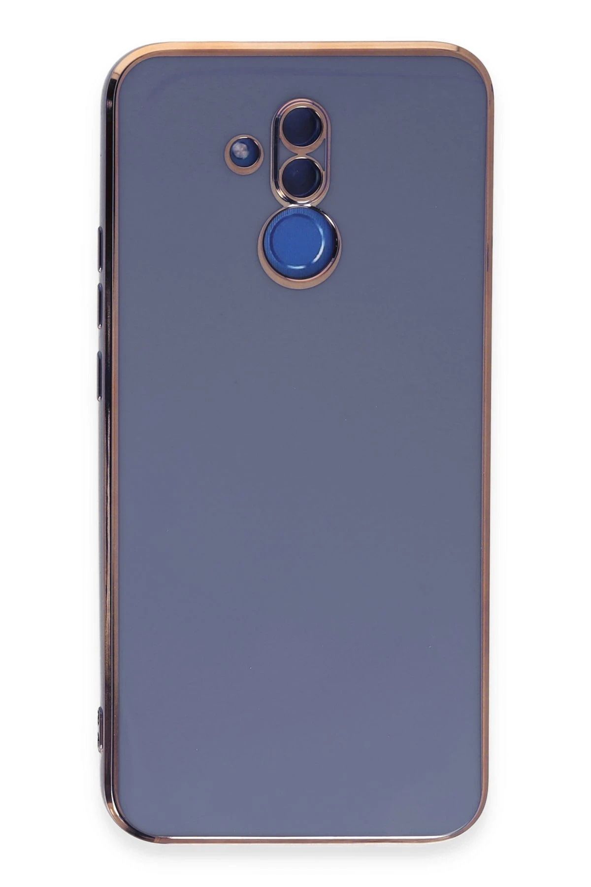 NewFace Huawei Mate 20 Lite Kılıf Volet Silikon - Mavi YNSMR