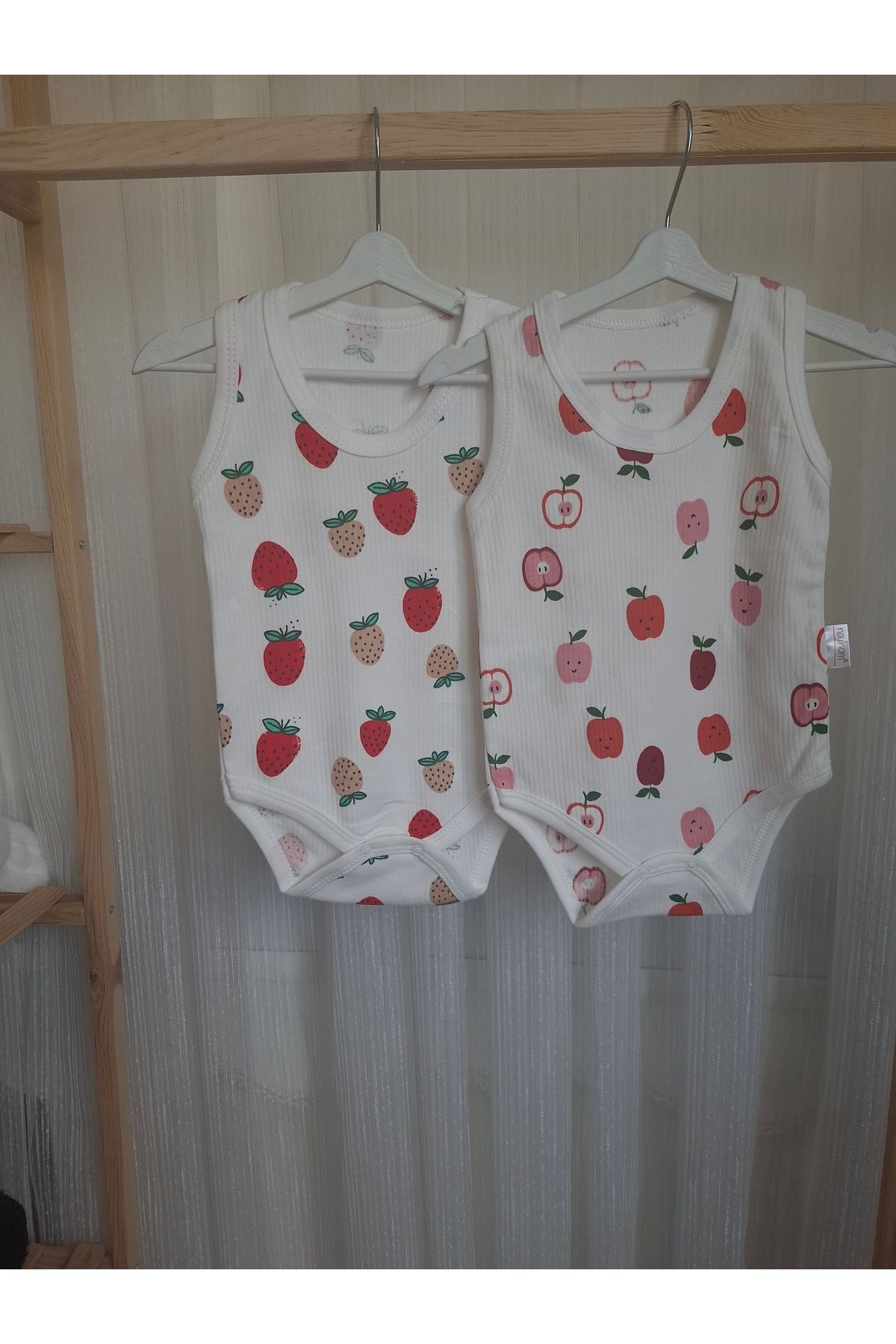 Nayinom %100 Pamuklu Kız Bebek & Kız Çocuk 2'li Çıtçıtlı Badi