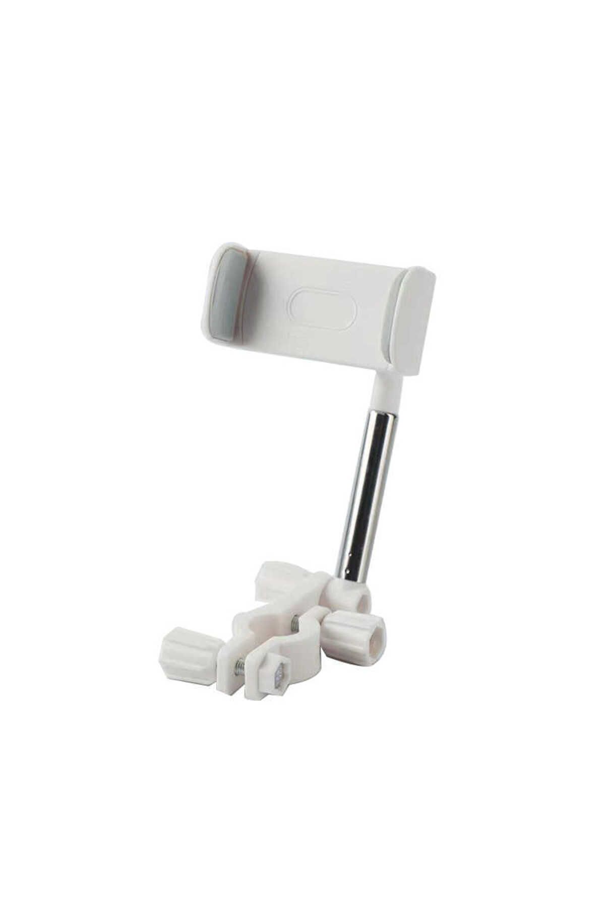 MAKSTECHNOLOGY MKST LG-01 Dikiz Aynası Telefon Tutucu-Beyaz