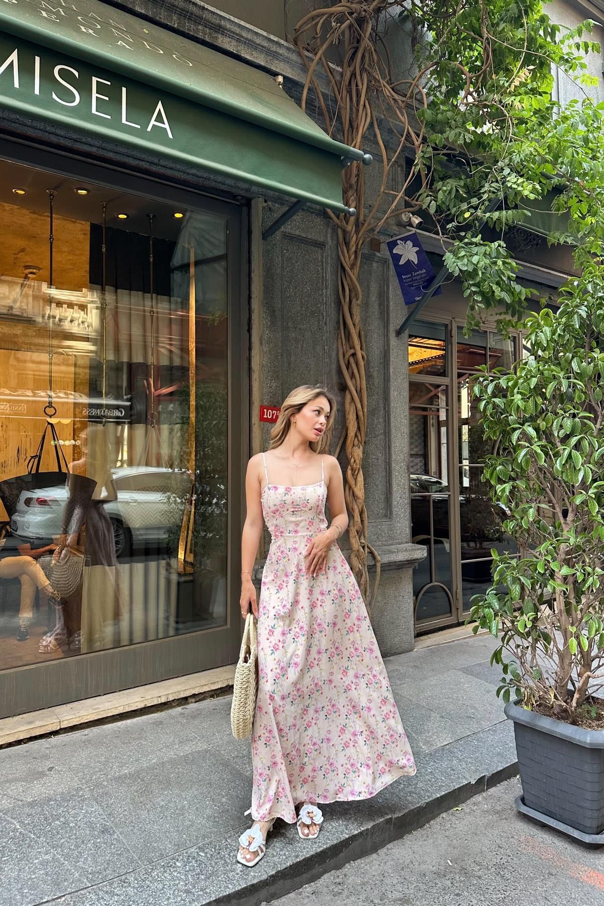mylove Askılı Jessica Elbise Taş