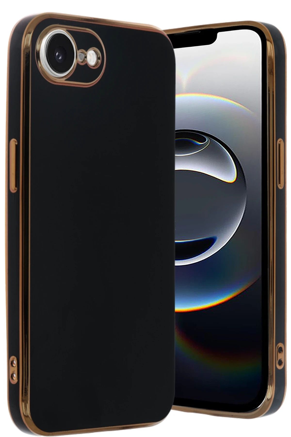 NewFace iPhone 16E Kılıf Volet Silikon - Siyah YNSMR