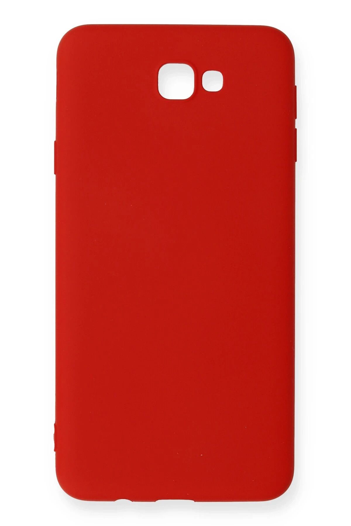 NewFace Samsung Galaxy J7 Prime Kılıf Nano içi Kadife Silikon - Kırmızı YNSMR