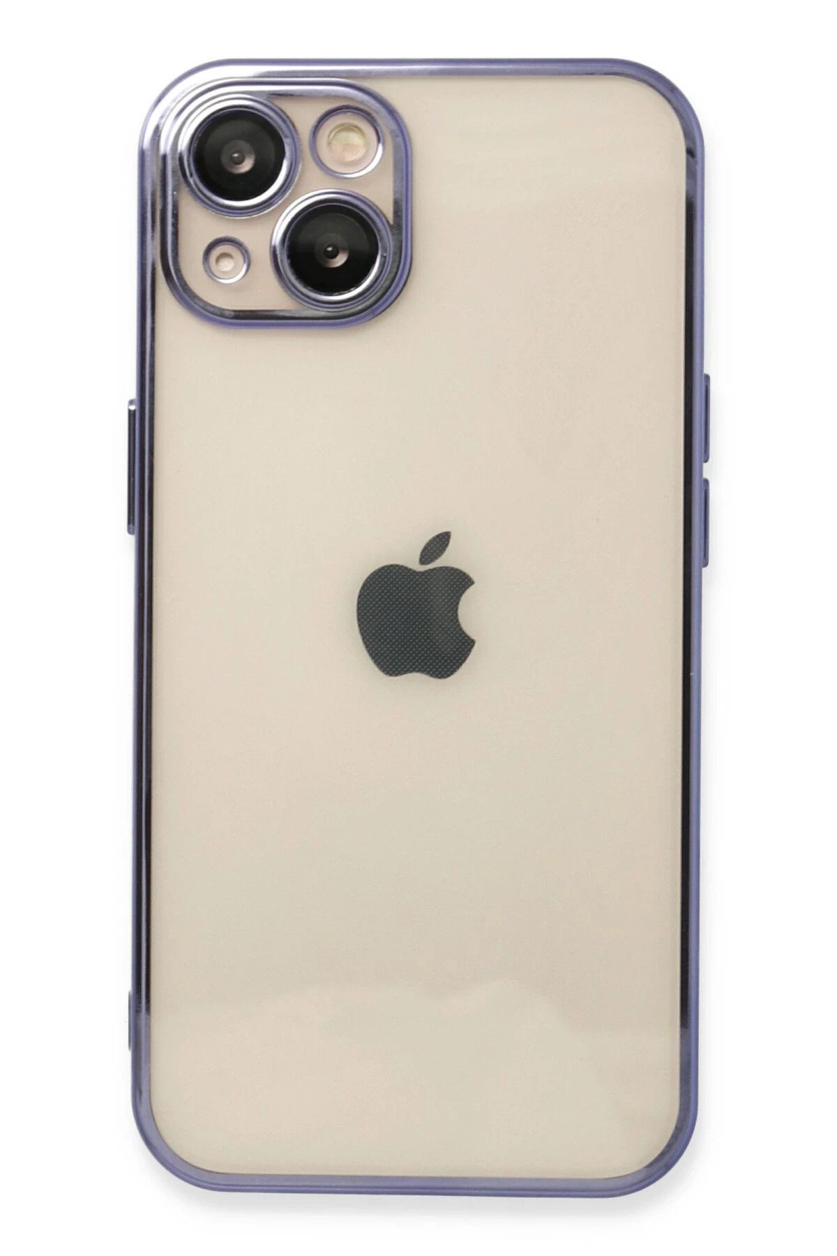NewFace iPhone 13 Kılıf Lensli Silikon - Mor YNSMR