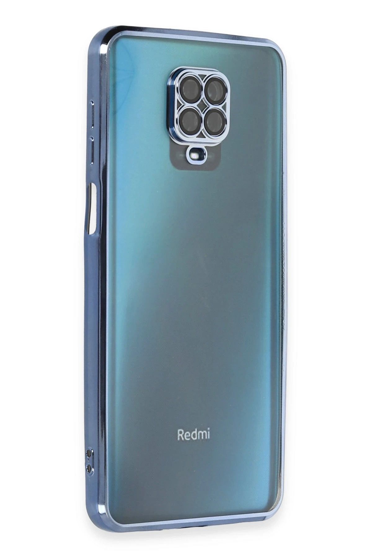 NewFace Xiaomi Redmi Note 9 Pro Kılıf Lensli Silikon - Açık Mavi YNSMR