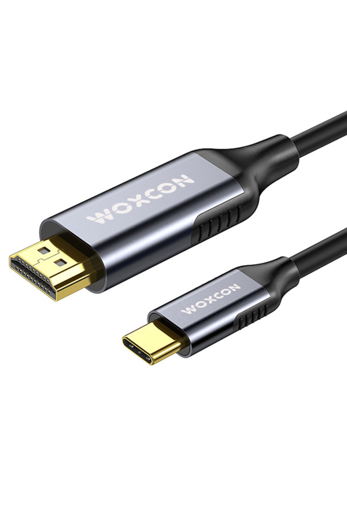 woxcon USB-C to HDMI Cable, USB 3.2 Type C, HDMI2.0b Standart, 4K 60Hz, 18Gbps, 2 Metre