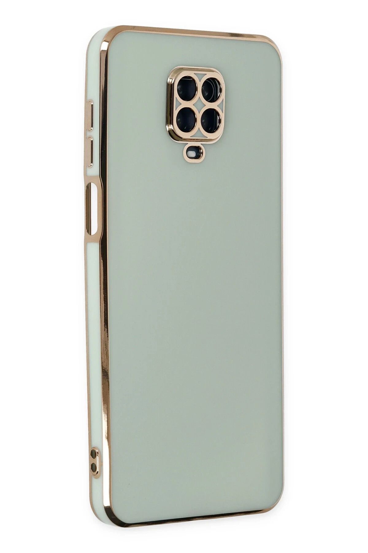 NewFace Xiaomi Redmi Note 9 Pro Kılıf Volet Silikon - Açık Yeşil YNSMR