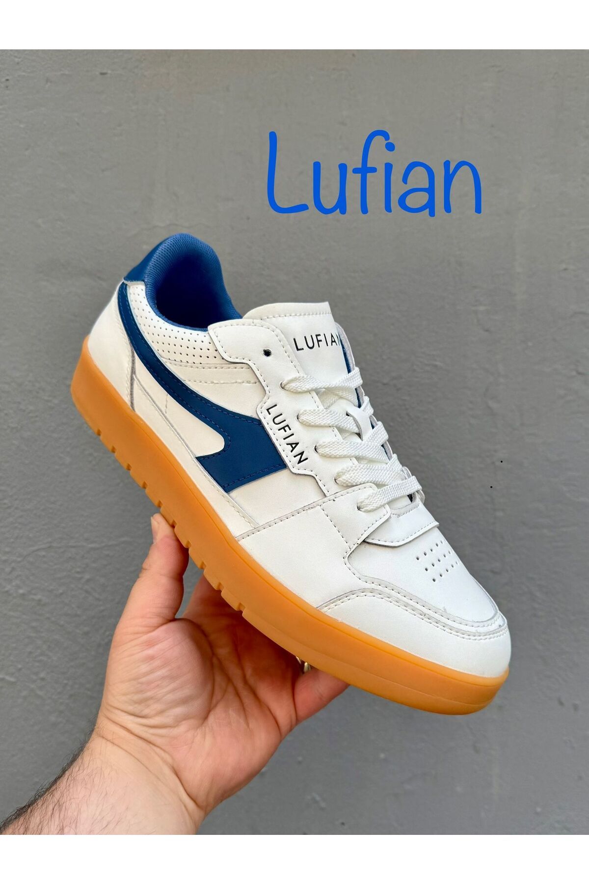 Lufian DÜZ TABAN ERKEK SNEAKER, COMFORT İÇ PED, CİLT DIŞ MALZEME lufian