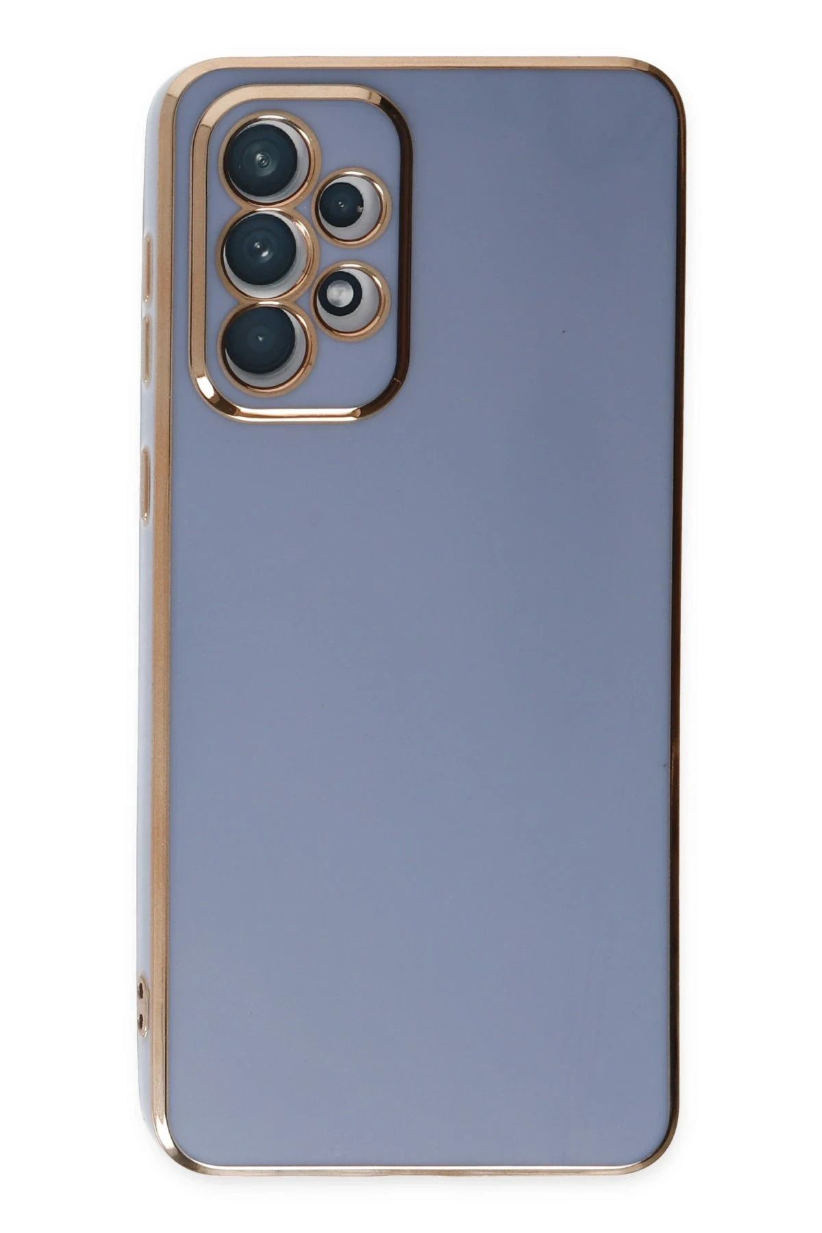 NewFace Samsung Galaxy A73 5G Kılıf Volet Silikon - Mavi YNSMR