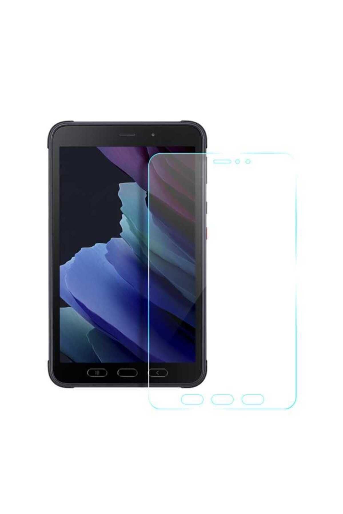 MAKSTECHNOLOGY Galaxy Tab Active 3 T577 Uyumlu MKST Tablet Temperli Cam Ekran Koruyucu-Renksiz