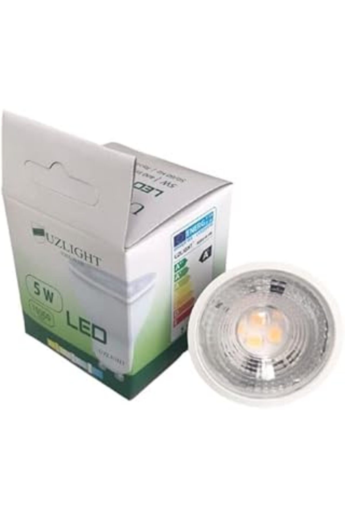 Pİ GLOBAL 10 Adet 5W Led Ampul Gu10 Duy Sarı Işık 3000K Uzlight