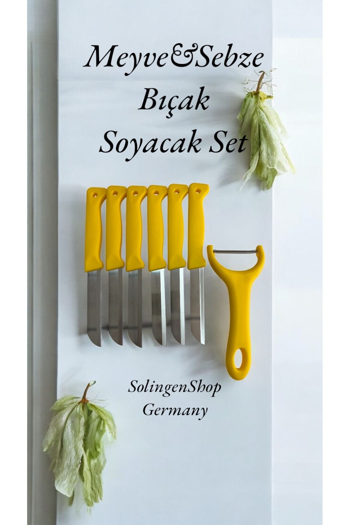 Solingen 6’lı Meyve-Sebze Bıçak + Soyacak Seti