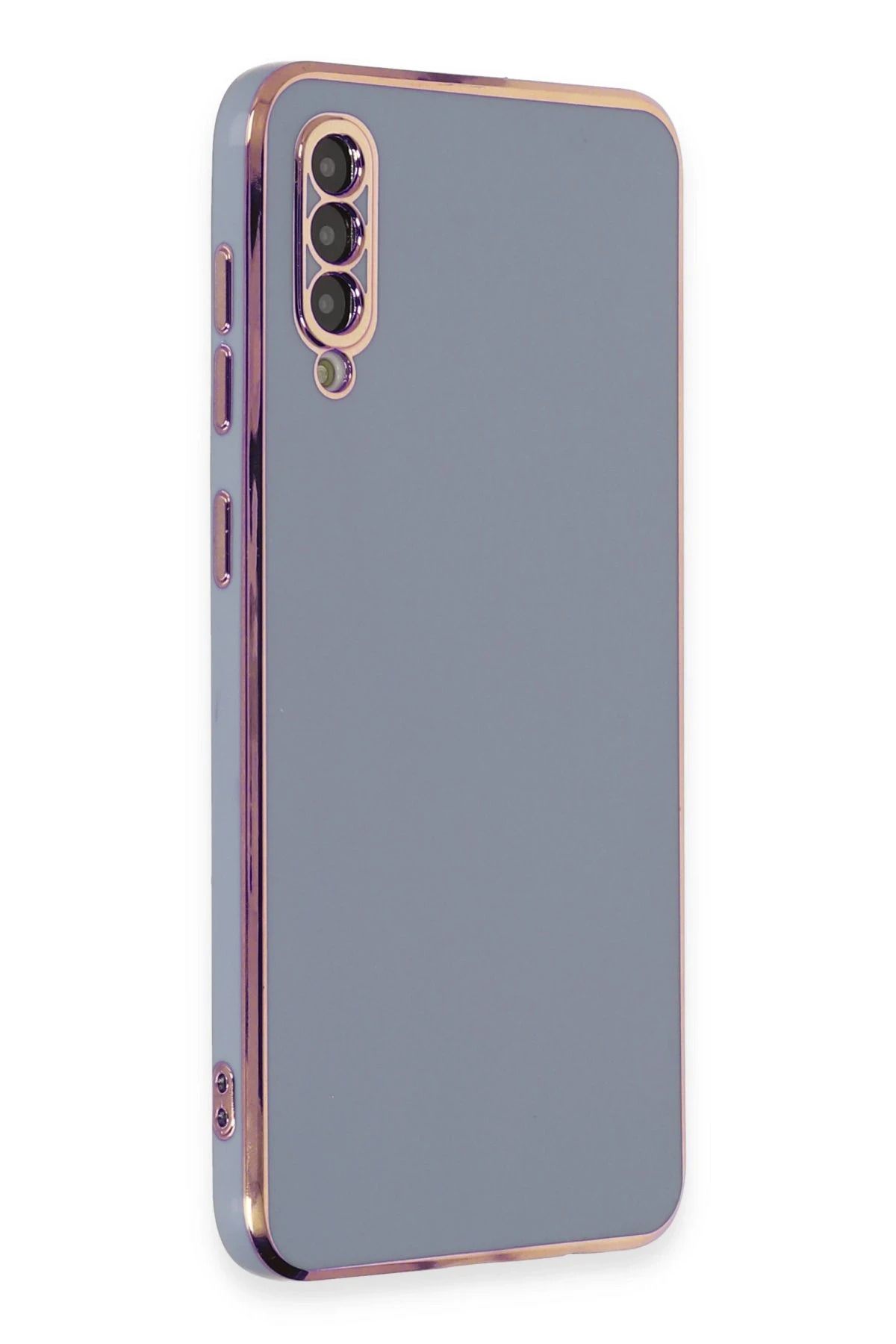 NewFace Samsung Galaxy A50 Kılıf Volet Silikon - Mavi YNSMR