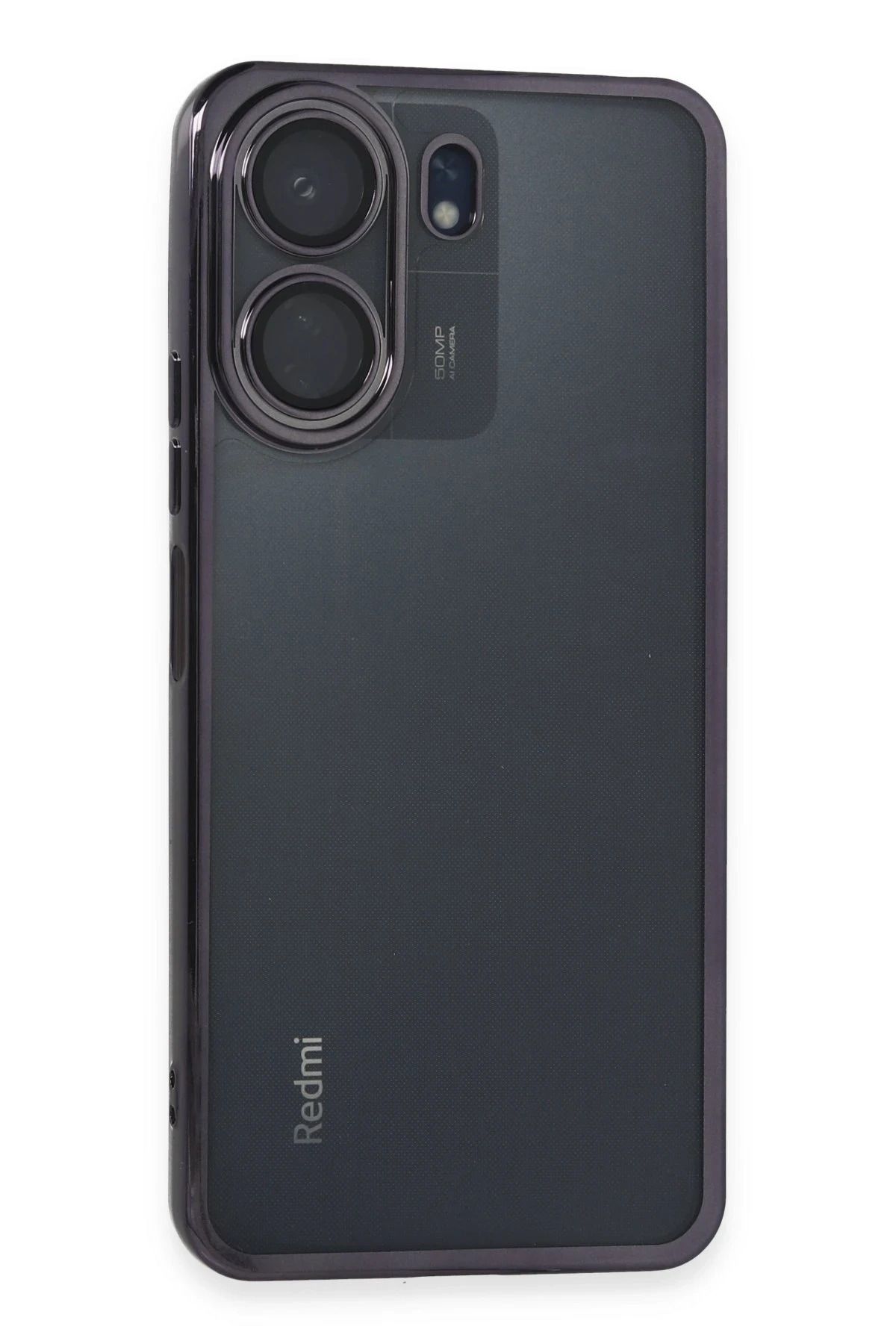 NewFace Xiaomi Redmi 13C Kılıf Lensli Silikon - Mor YNSMR