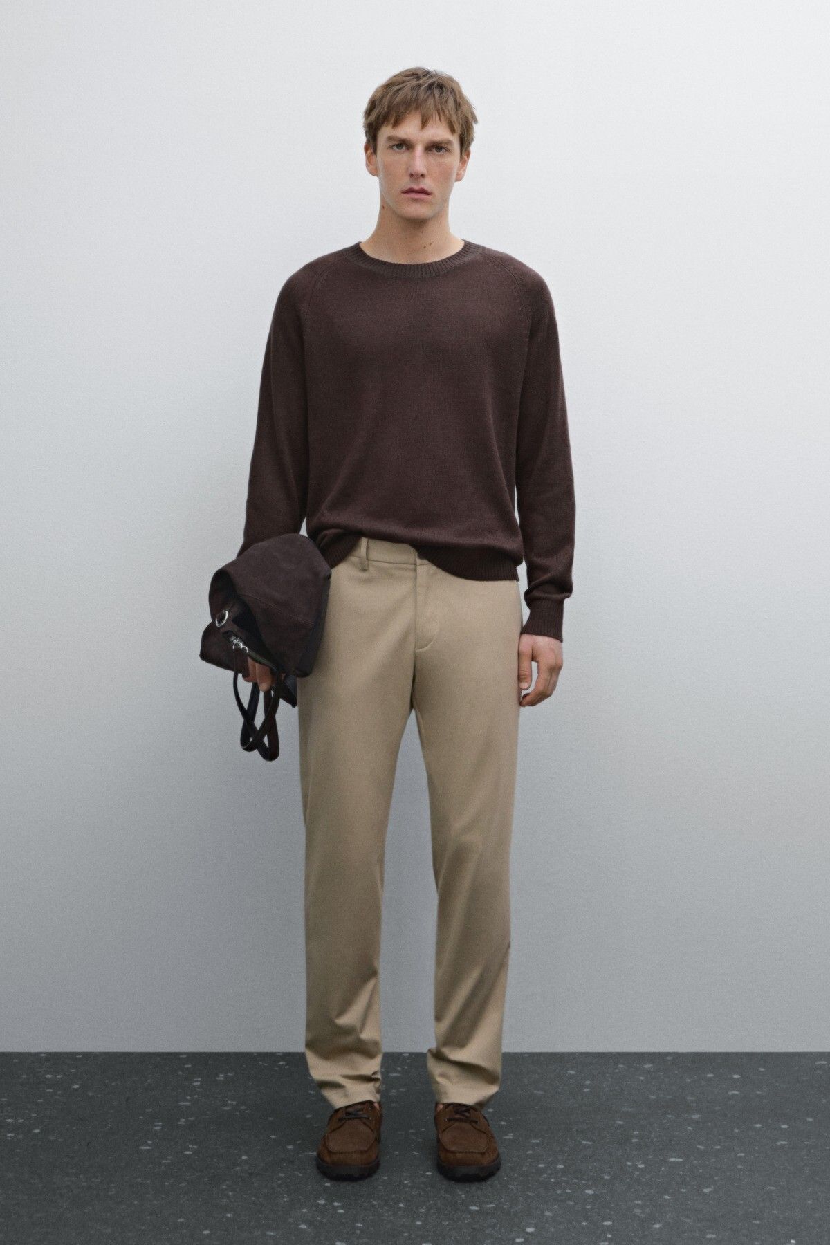 Massimo Dutti Pamuklu slim fit pantolon